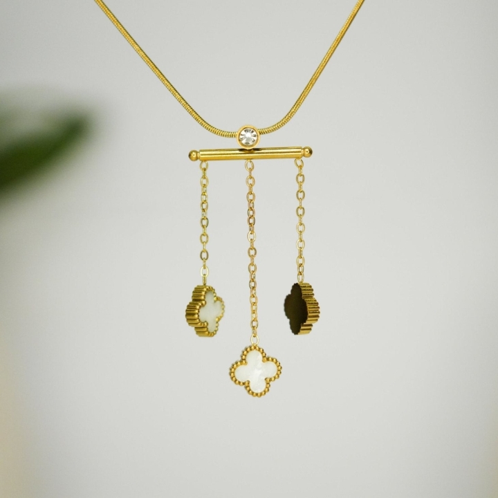 Trio of Clover Charms - Dainty Design